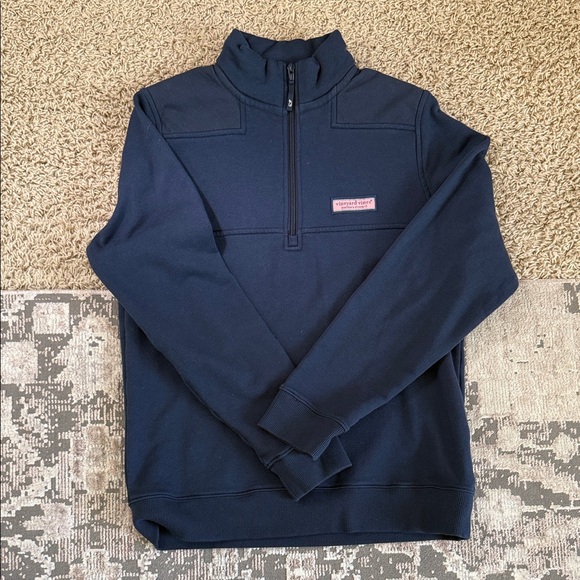 Vineyard Vines Other - Vineyard Vines youth  Navy Half-Zip Pullover Sweater - size large